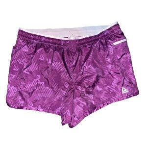 Reebok Women's Sz XL Purple Pink Running Athletic Relaxed Lined Zip Pocket‎